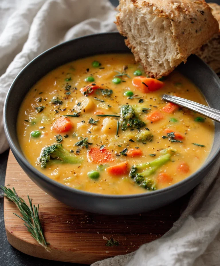 One-Pot Creamy Vegetable Soup Easy Weeknight Meal