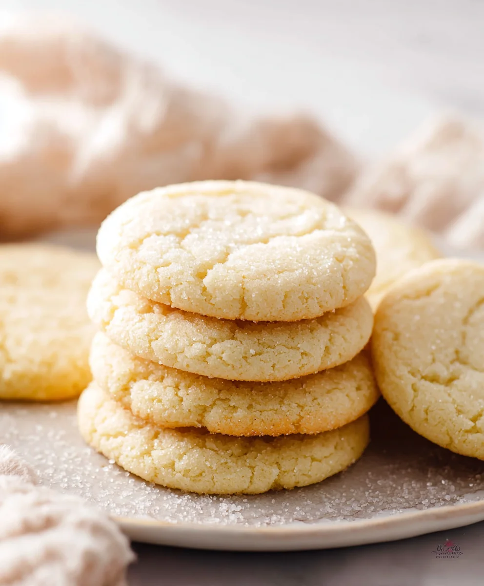 Easy Chewy Sugar Cookies-Perfectly Soft & Sweet