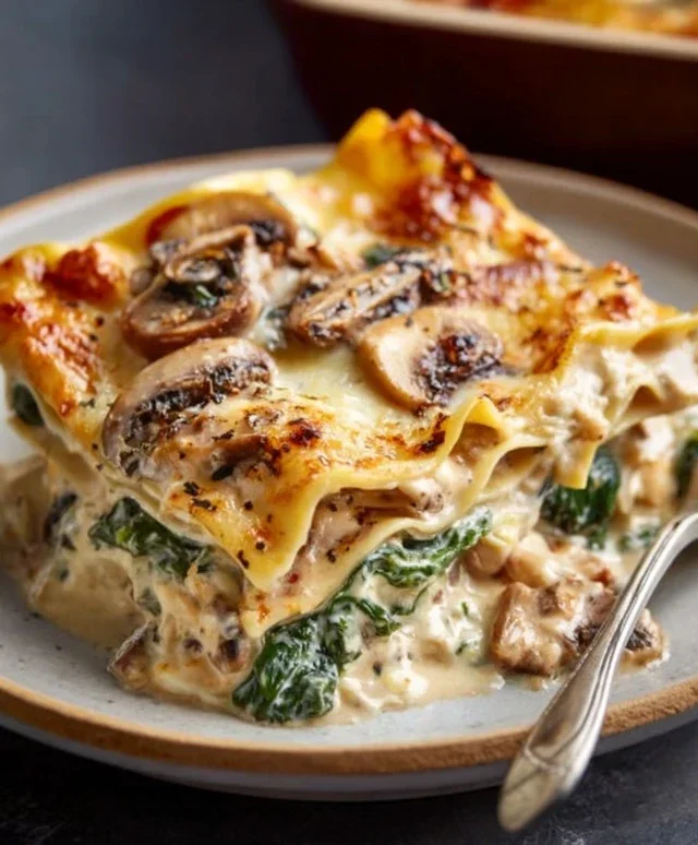 Mushroom And Spinach Lasagna Recipe