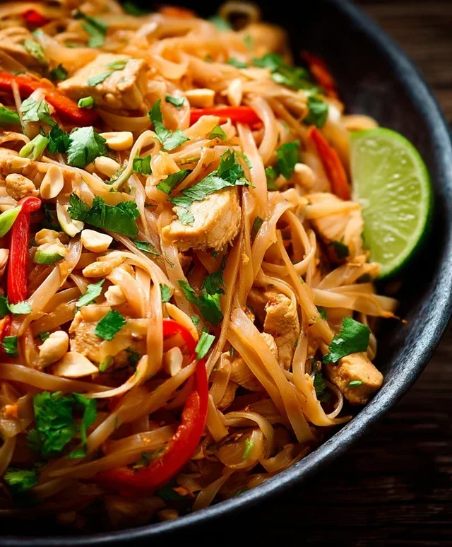 Chicken Pad Thai Dish