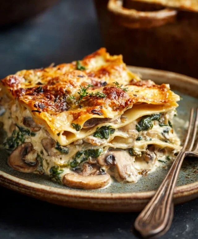 Mushroom And Spinach Lasagna Recipe