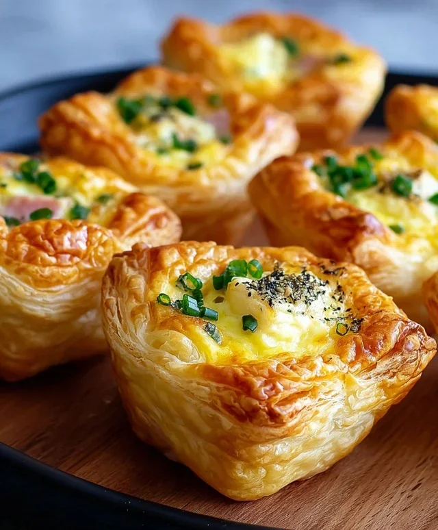 Savory Puff Pastry Cups