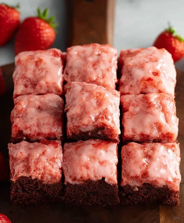 Strawberry Brownies