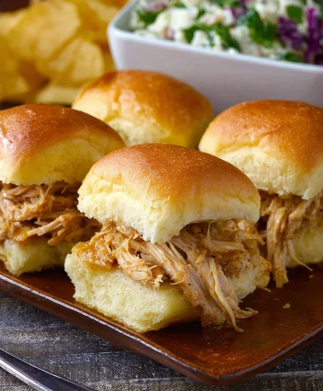 Crock Pot Mississippi Chicken Sliders