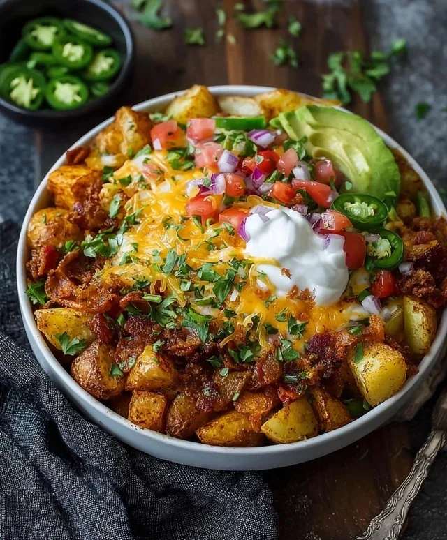 Loaded Potato Taco Bowl