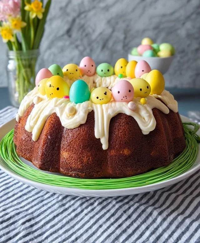 Easter Basket Bundt Cake Recipe (Easy Spring Dessert!)