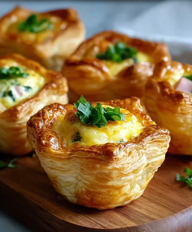 Savory Puff Pastry Cups