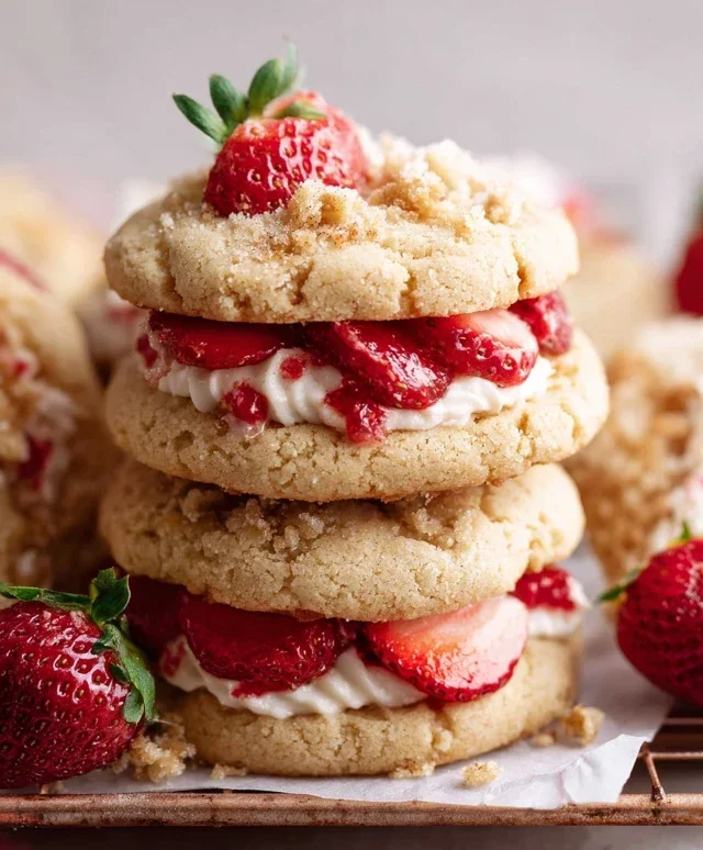 Strawberry Shortcake Cookies