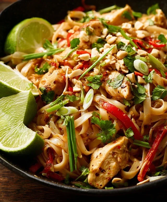 Chicken Pad Thai Dish