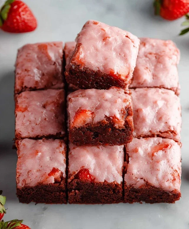 Strawberry Brownies