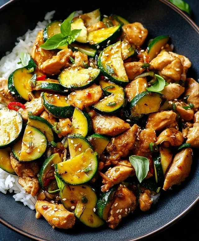 Chicken Zucchini Stir Fry