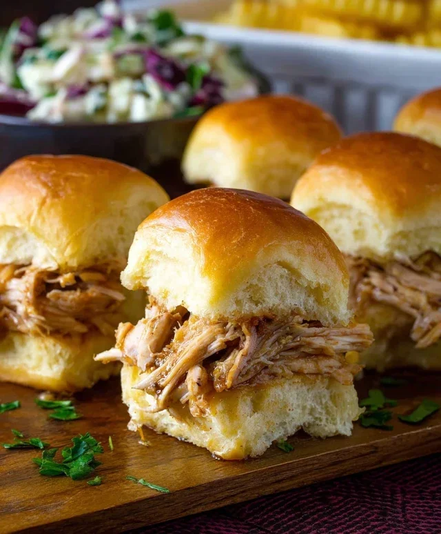 Crock Pot Mississippi Chicken Sliders