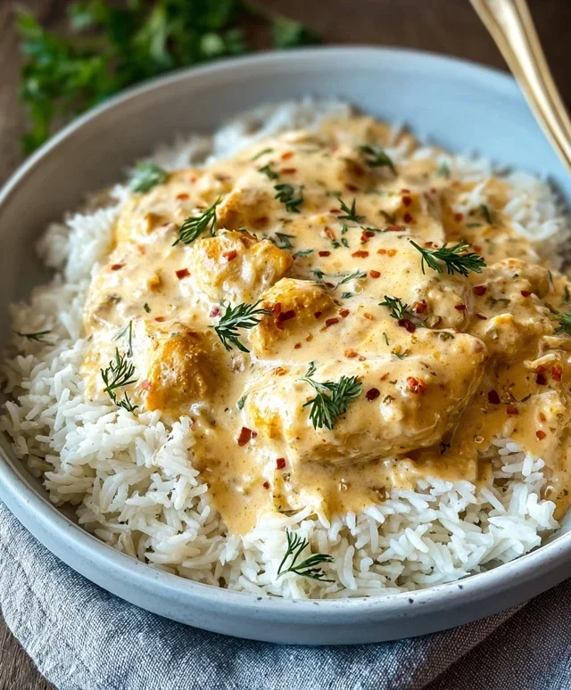 Creamy Smothered Chicken and Rice