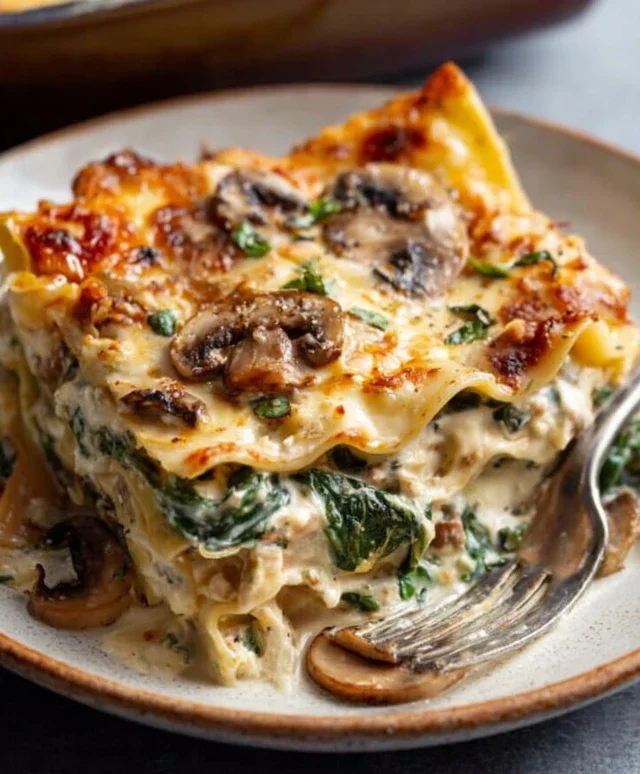 Mushroom And Spinach Lasagna Recipe