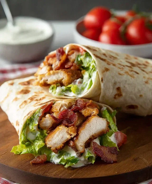 Crispy Chicken Beef Beef Bacon Ranch Wrap