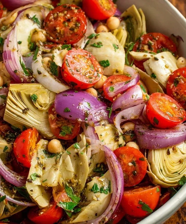 Tuscan Artichoke Tomato Salad