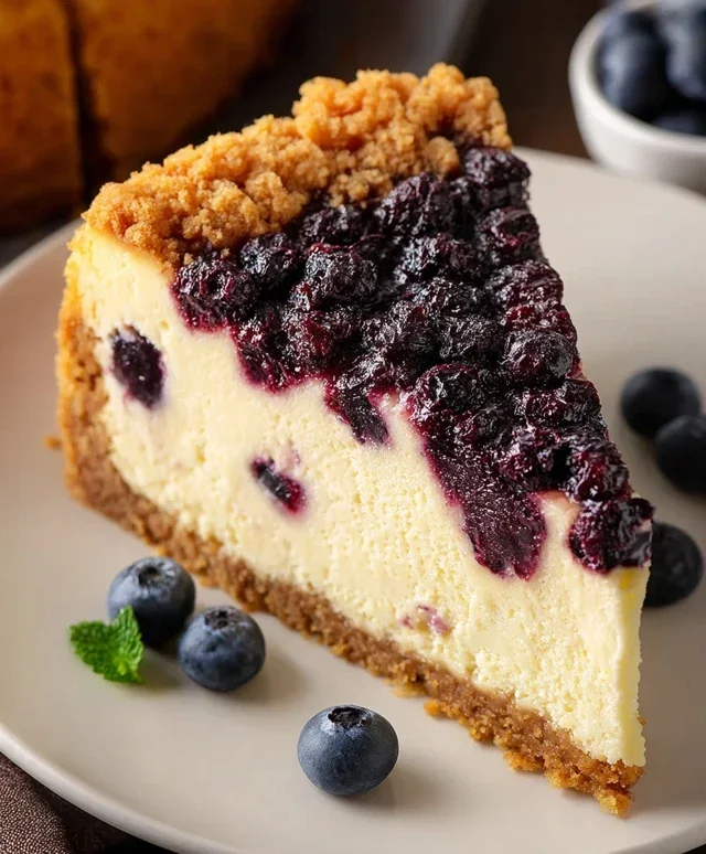 Blueberry Crum extract extractble Cheesecake
