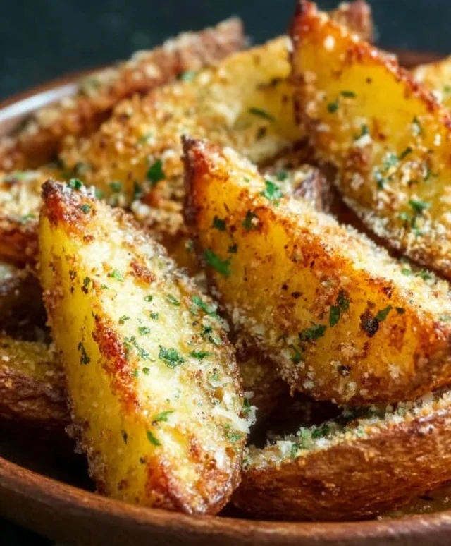 Baked Garlic Parmesan Potato Wedges