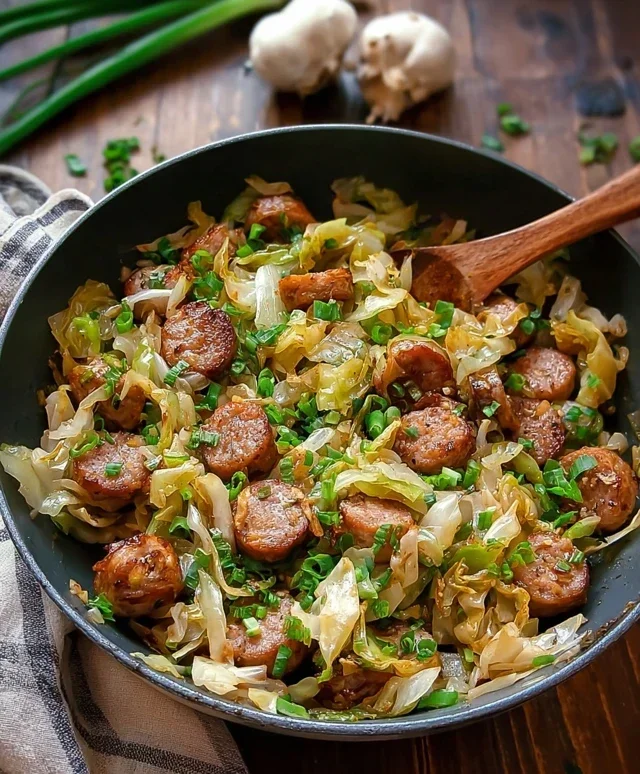 Easy Sausage and Cabbage Stir Fry