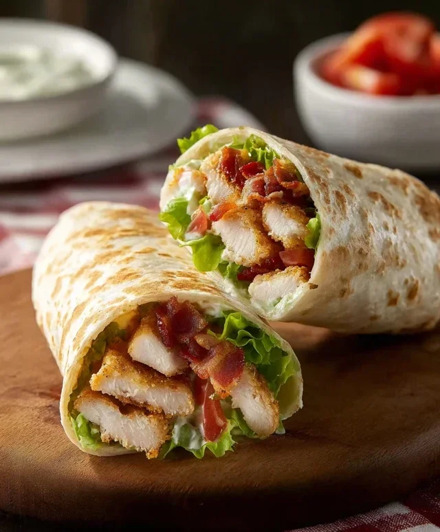 Crispy Chicken Beef Beef Bacon Ranch Wrap