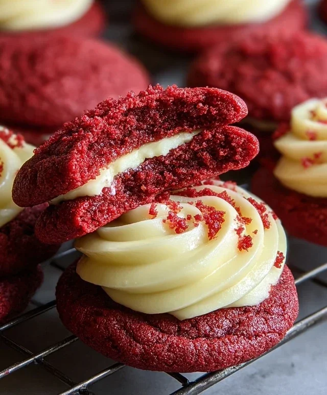 Cream Cheese Red Velvet Cookies