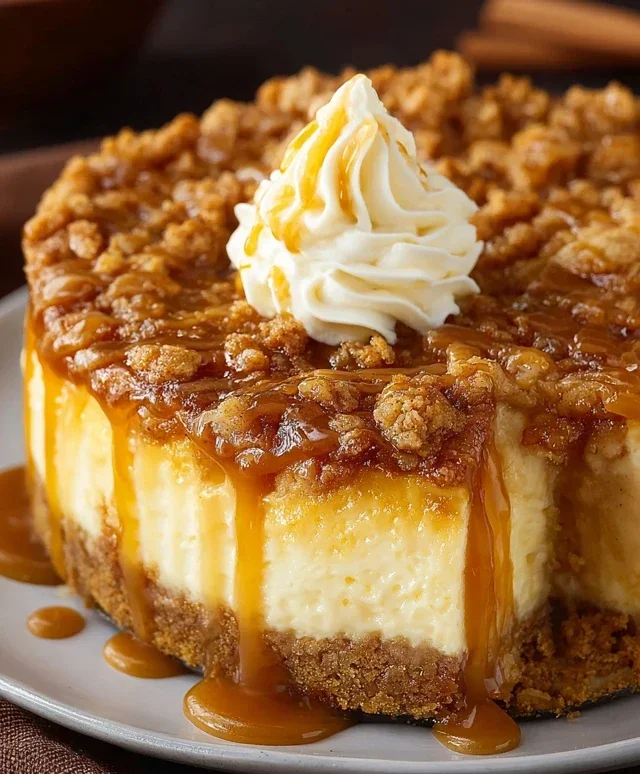 Apple Crisp Cheesecake Delight