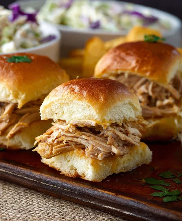 Crock Pot Mississippi Chicken Sliders