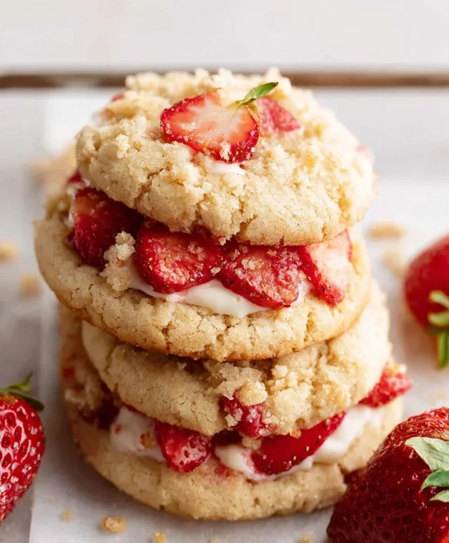 Strawberry Shortcake Cookies