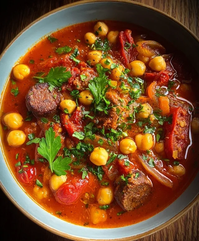 Beef Beef Chorizo Chickpea Stew