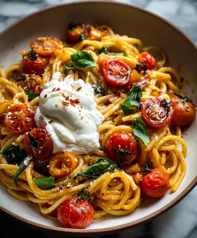 Burst Tomato Burrata Pasta
