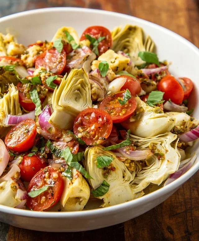 Tuscan Artichoke Tomato Salad