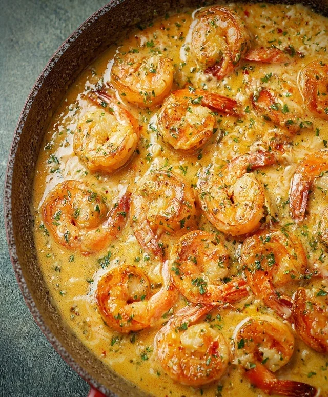 Creamy Garlic Shrimp (15 mins)