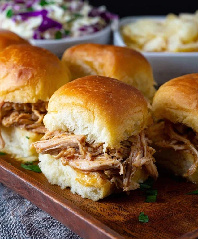 Crock Pot Mississippi Chicken Sliders