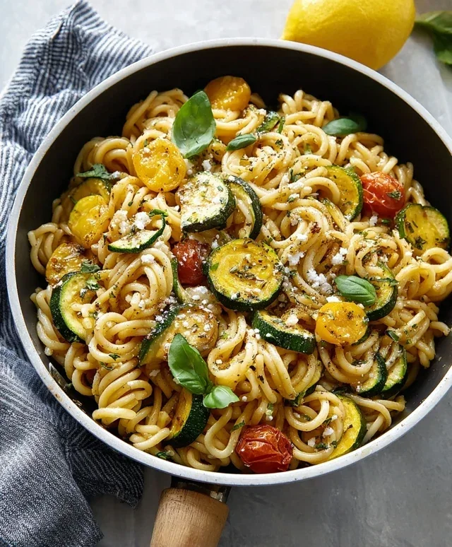 Summer Squash Pasta Skillet