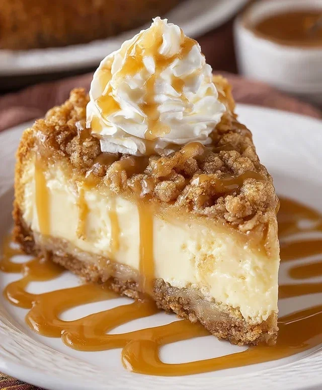 Apple Crisp Cheesecake Delight