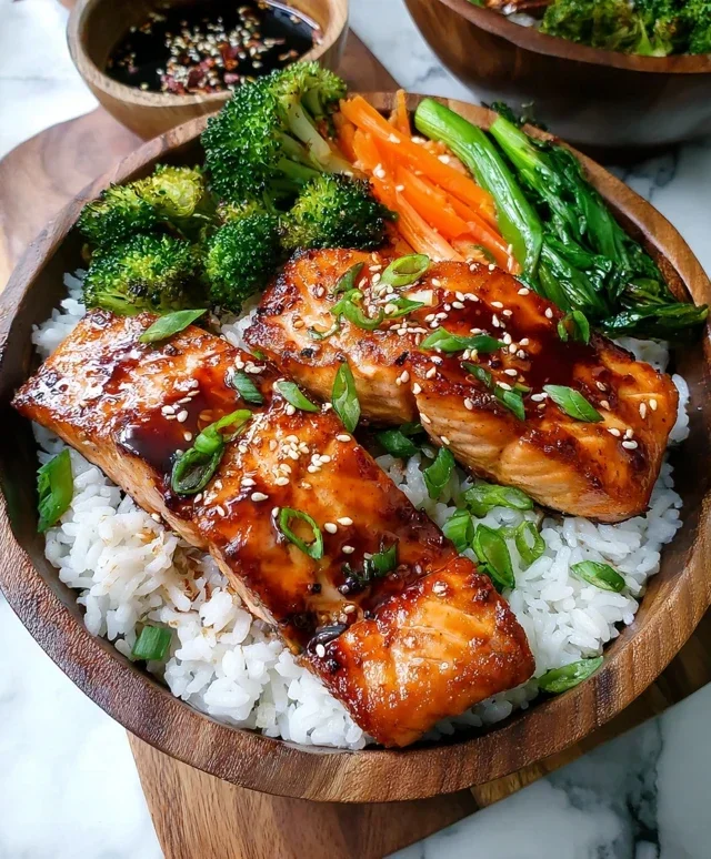 Meal Prep Teriyaki Salmon Rice Bowls