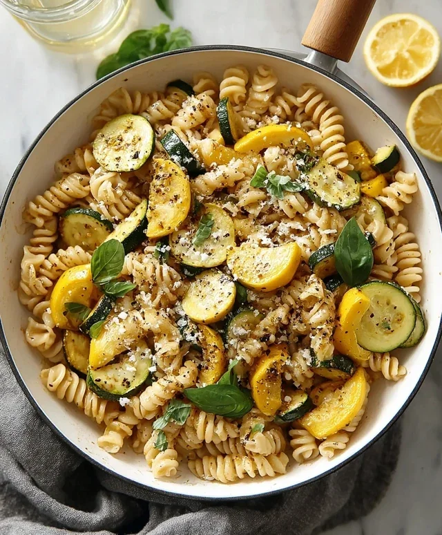 Summer Squash Pasta Skillet