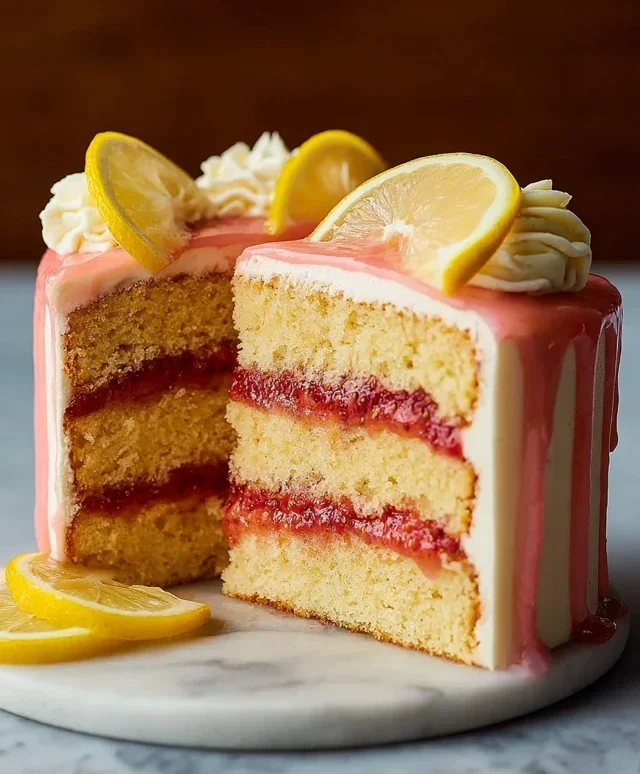 Strawberry Lemonade Cake