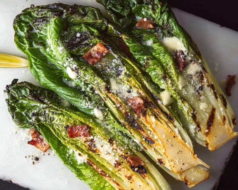 Grilled Romaine Caesar Salad Recipe