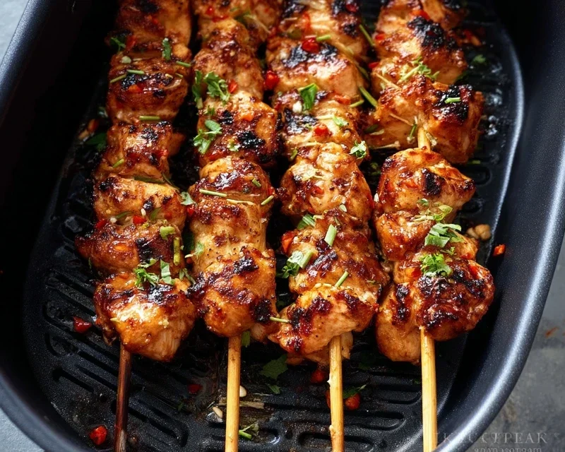 Bang Bang Chicken Skewers