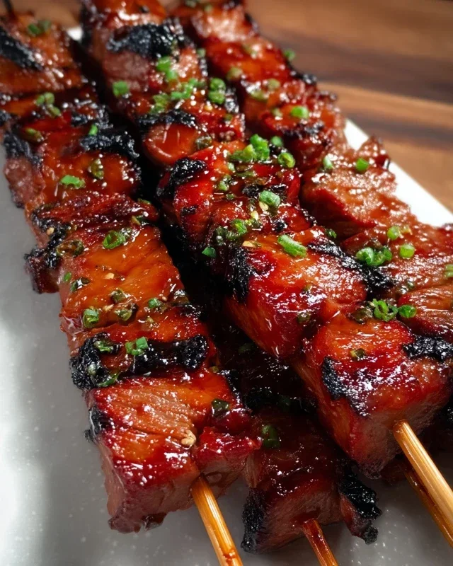 BBQ Beef Skewers with Filipino BBQ Marinade