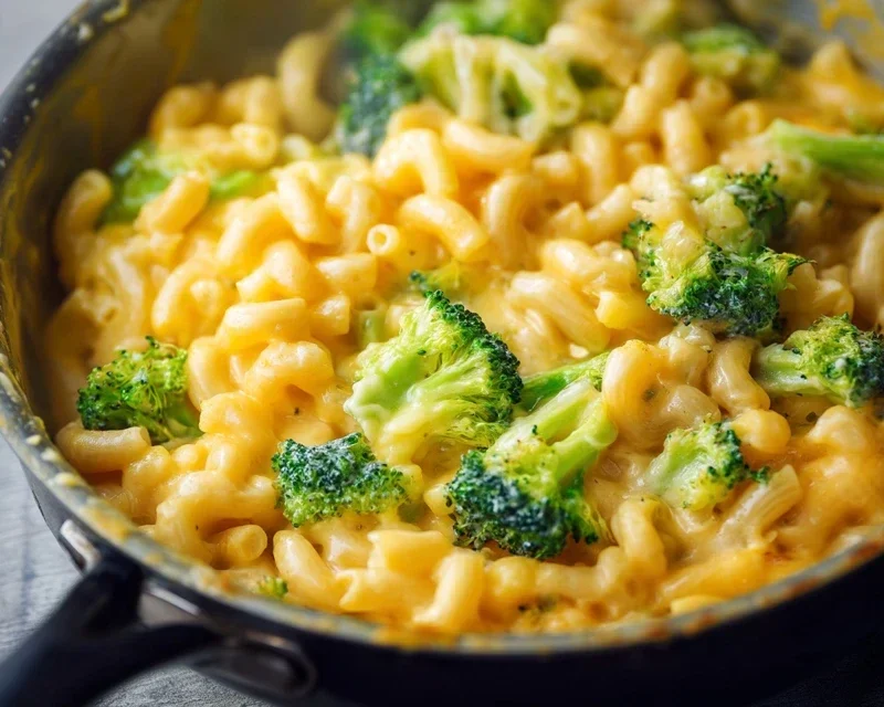 One Pot Healthy Broccoli Mac and Cheese