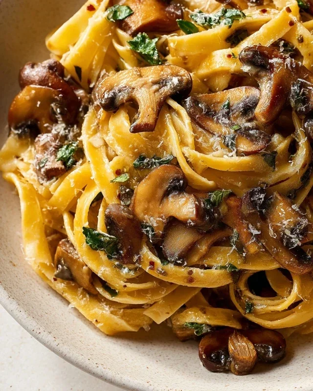 Garlic Mushroom Pasta