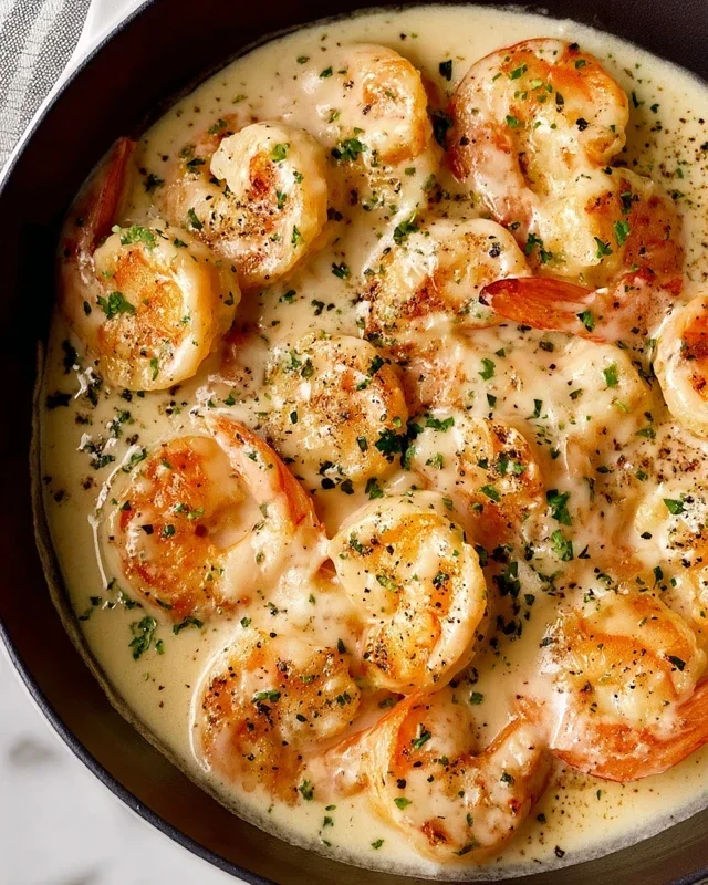 Creamy Garlic Shrimp (15 mins)