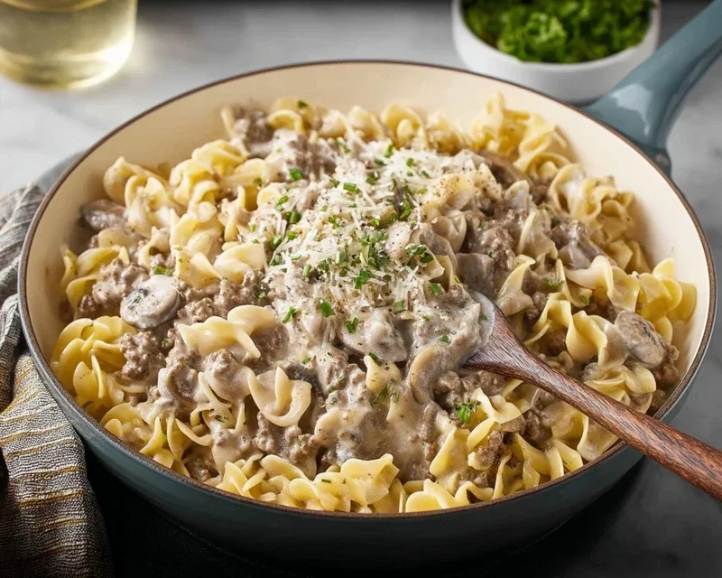 30-Minute Ground Beef Stroganoff