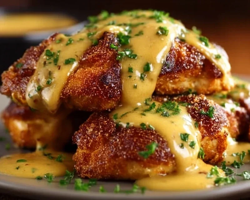 Pretzel Chicken with Mustard-Cheddar Sauce: An Amazing Ultimate Recipe