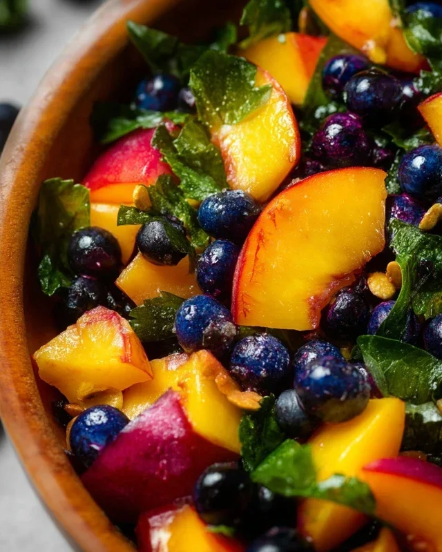 Summer Peach Fruit Salad
