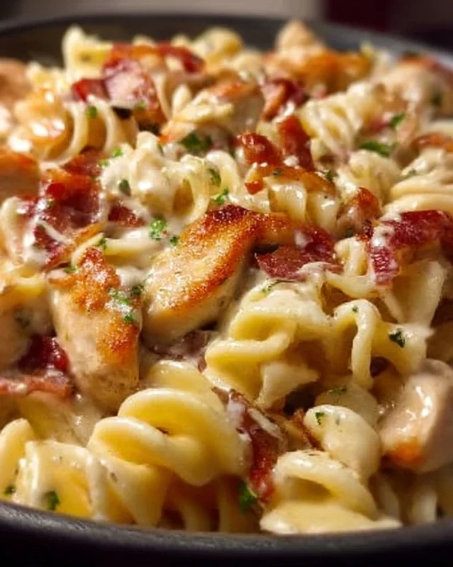 Chicken Beef Beef Bacon Ranch Pasta