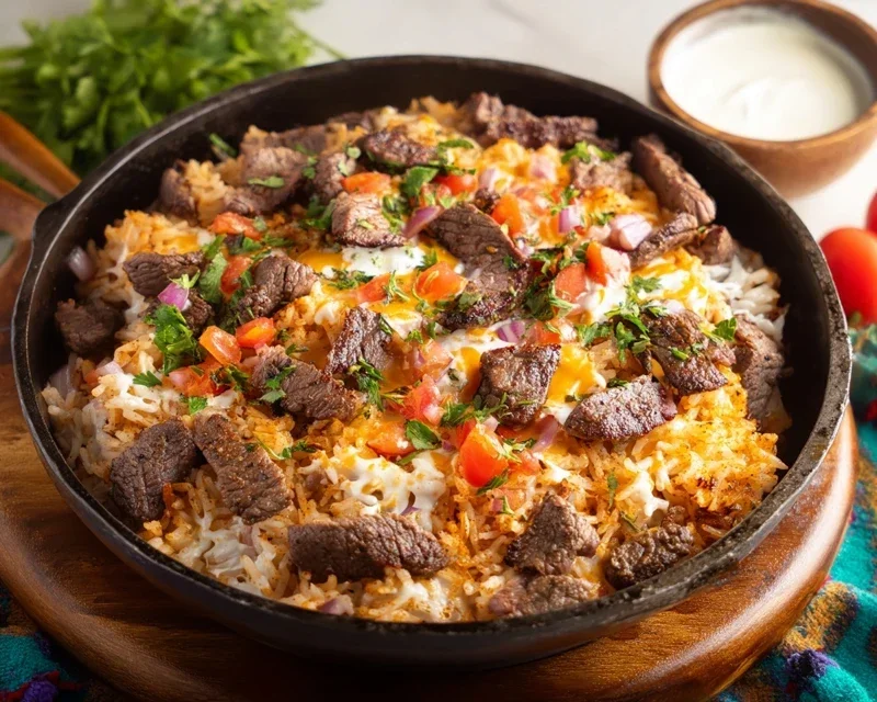 Steak Queso Rice A Flavorful Recipe