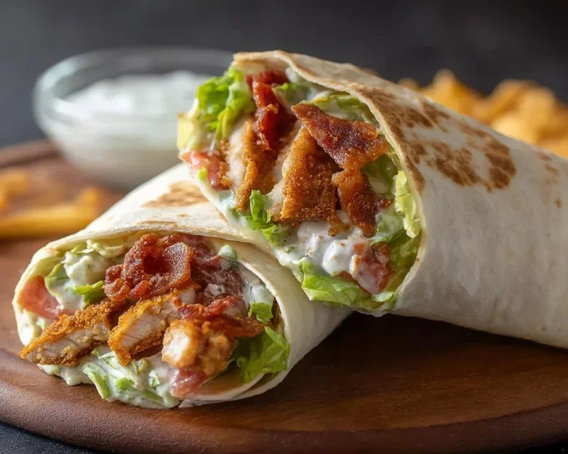 Crispy Chicken Beef Beef Bacon Ranch Wrap